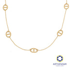 Arthesdam Jewellery 14K Gold Fancy Marina Link Necklace