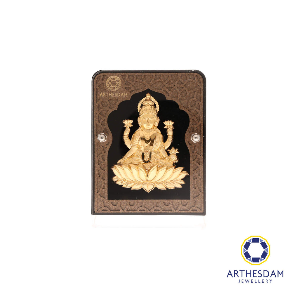 Arthesdam Jewellery 999 Gold Goddess Lakshmi Display Frame