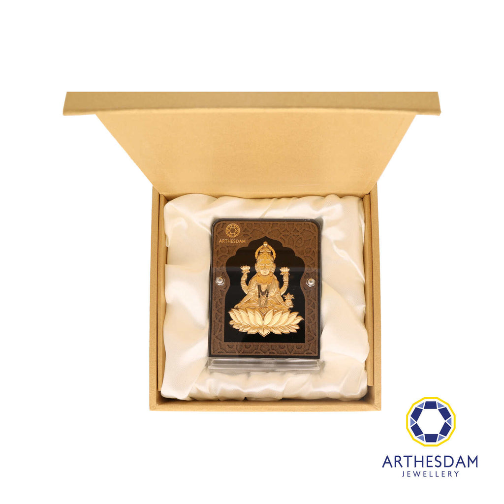 Arthesdam Jewellery 999 Gold Goddess Lakshmi Display Frame