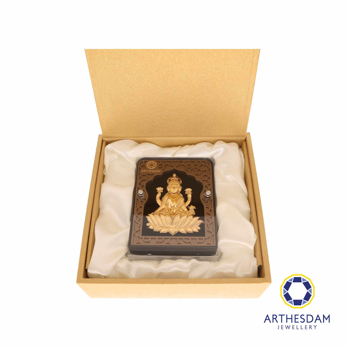Arthesdam Jewellery 999 Gold Goddess Lakshmi Display Frame