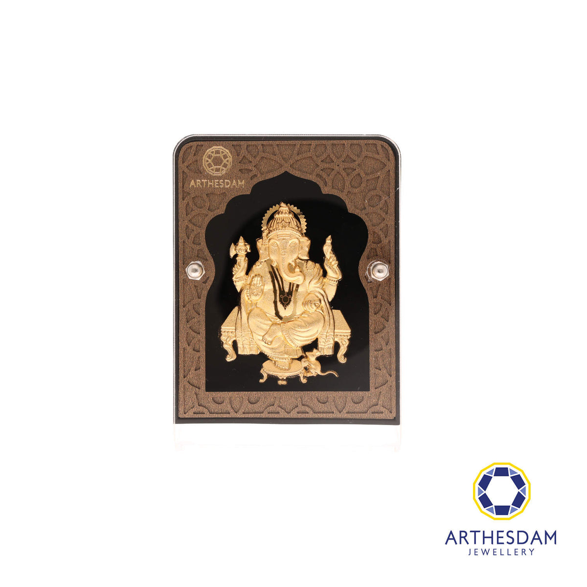 Arthesdam Jewellery 999 Gold Lord Ganesha Display Frame