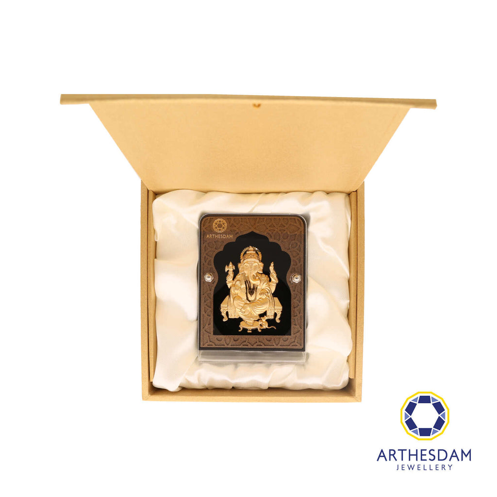 Arthesdam Jewellery 999 Gold Lord Ganesha Display Frame