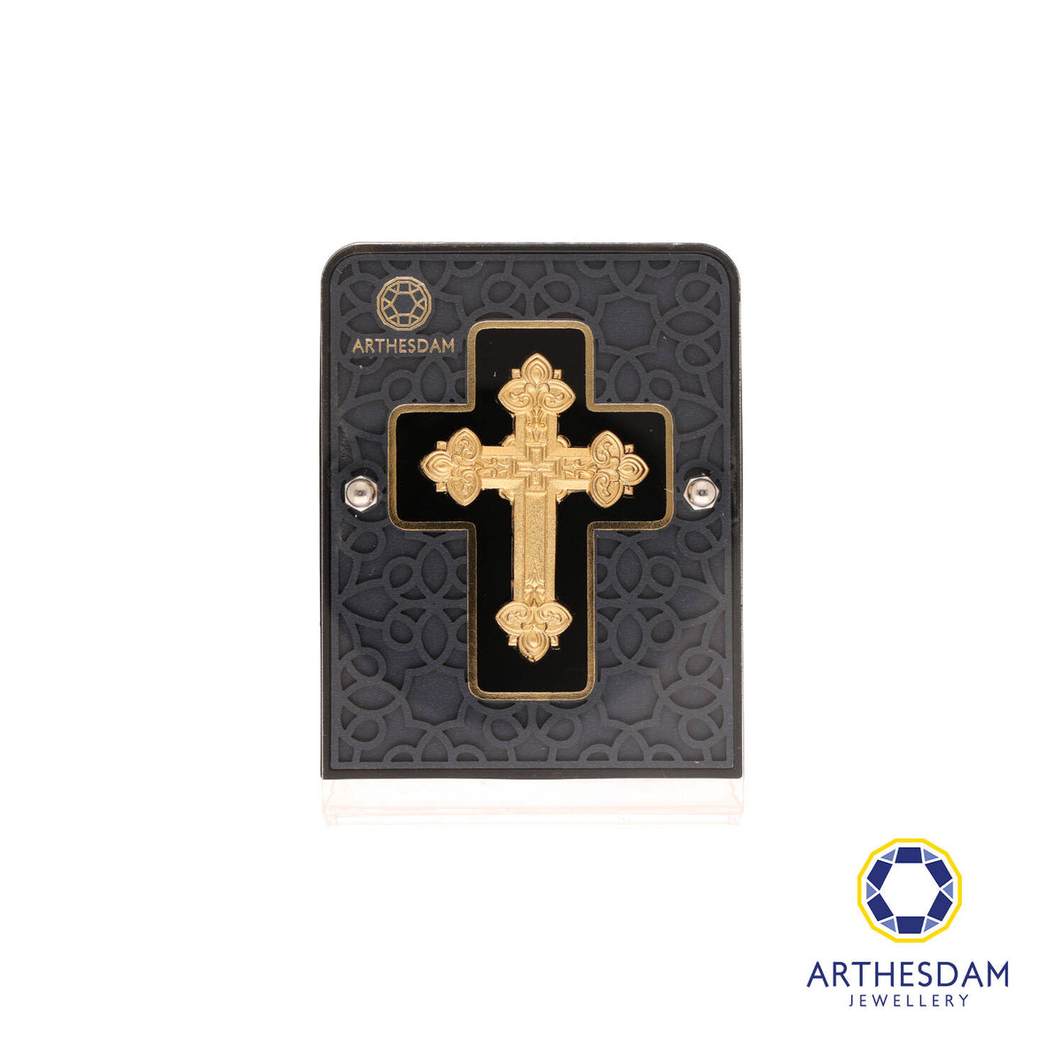 Arthesdam Jewellery 999 Gold Cross of Jesus Display Frame