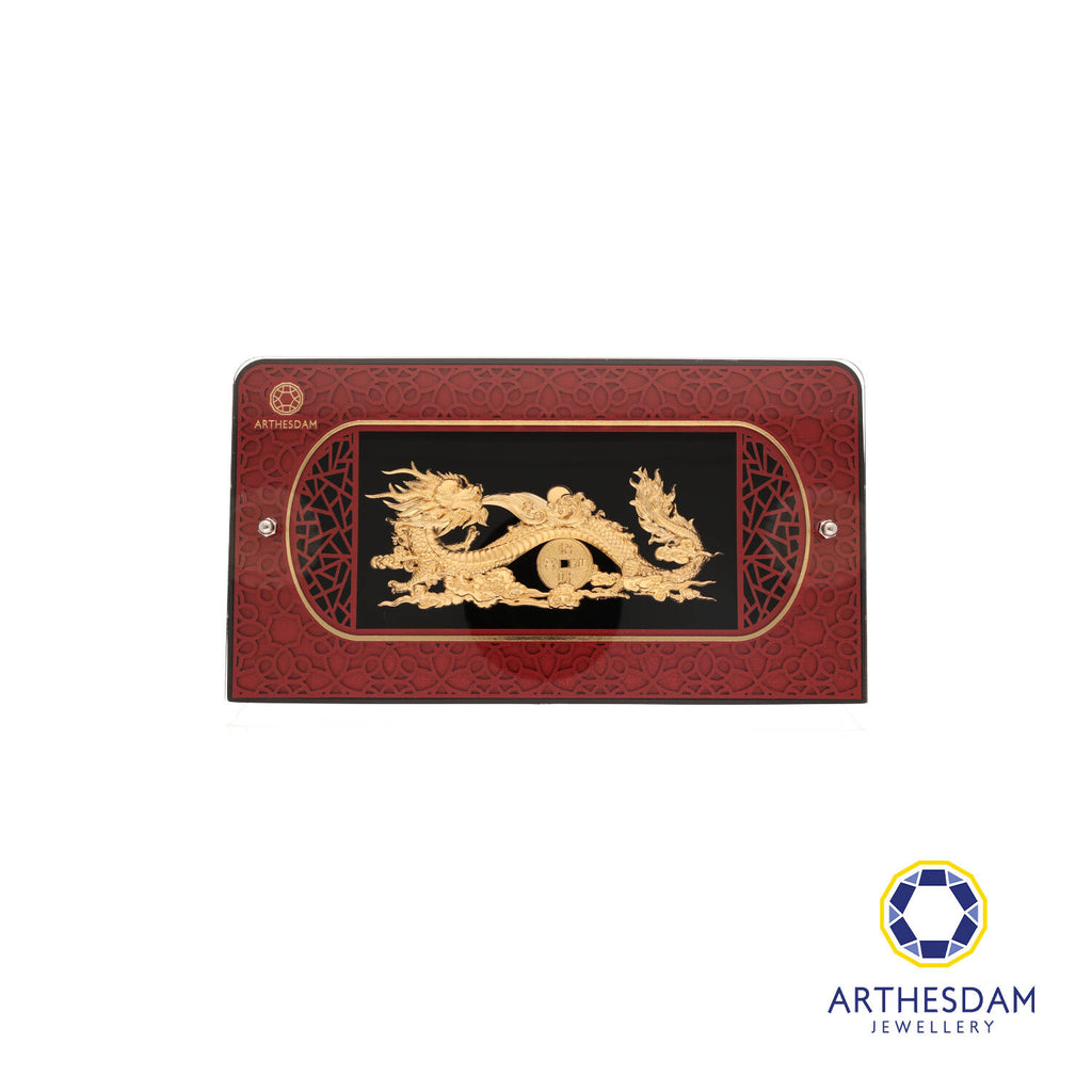 Arthesdam Jewellery 999 Gold Dragon of Prosperity Display Frame