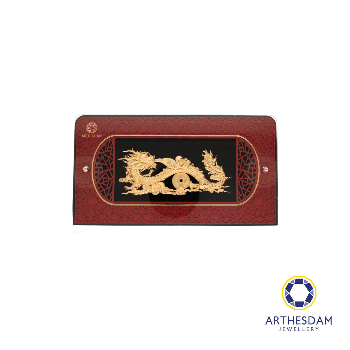Arthesdam Jewellery 999 Gold Dragon of Prosperity Display Frame