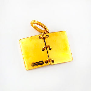 Arthesdam Jewellery 999 Gold Book Pendant/Charm