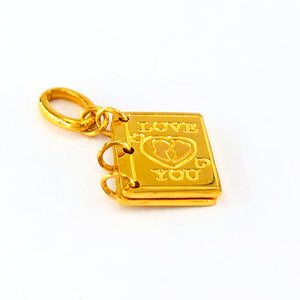 Arthesdam Jewellery 999 Gold Book Pendant/Charm