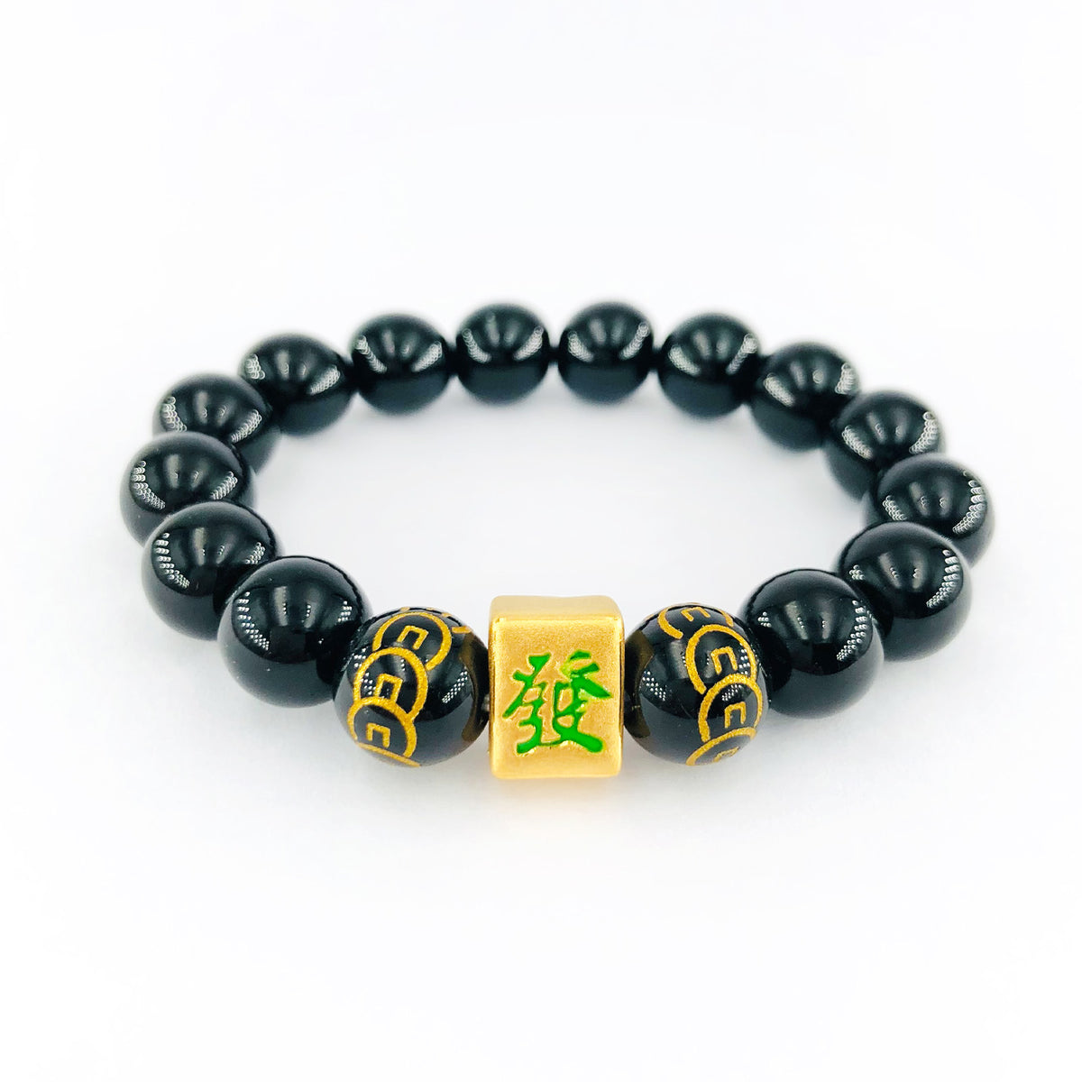 Arthesdam Jewellery 999 Gold Mahjong Huat Beaded Bracelet