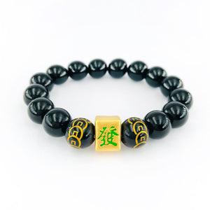 Arthesdam Jewellery 999 Gold Mahjong Huat Beaded Bracelet