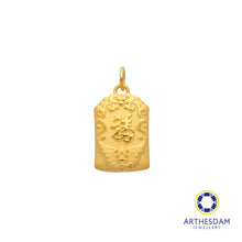 Load image into Gallery viewer, Arthesdam Jewellery 999 Gold 平安符 Ping An Fu Pendant
