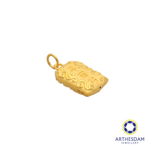 Arthesdam Jewellery 999 Gold 平安符 Ping An Fu Pendant