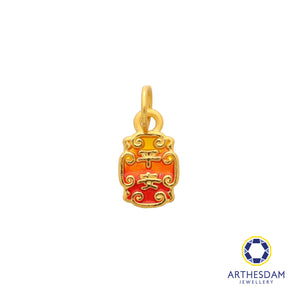 Arthesdam Jewellery 999 Gold 平安富 Ping An Fu Pendant