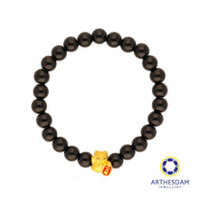 Load image into Gallery viewer, Arthesdam Jewellery 999 Gold Lucky Cat Beaded Bracelet
