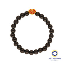 Load image into Gallery viewer, Arthesdam Jewellery 999 Gold 平安 Wealth Lock Beaded Bracelet
