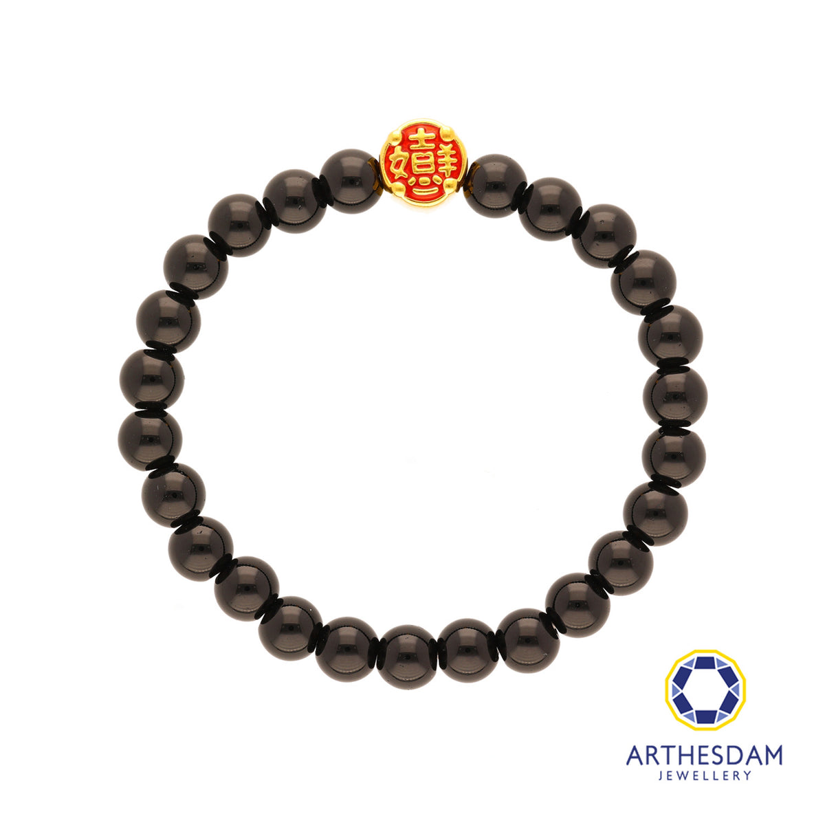 Arthesdam Jewellery 999 Gold Round 吉祥如意 Beaded Bracelet