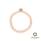 Arthesdam Jewellery 999 Gold Dangle Red Wealth Lock Rose Quartz Beaded Bracelet