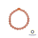 Arthesdam Jewellery 999 Gold Mini Red Wealth Lock Strawberry Quartz Beaded Bracelet