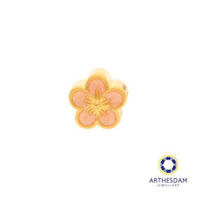 Load image into Gallery viewer, Arthesdam Jewellery 999 Gold Pink Flower Charm
