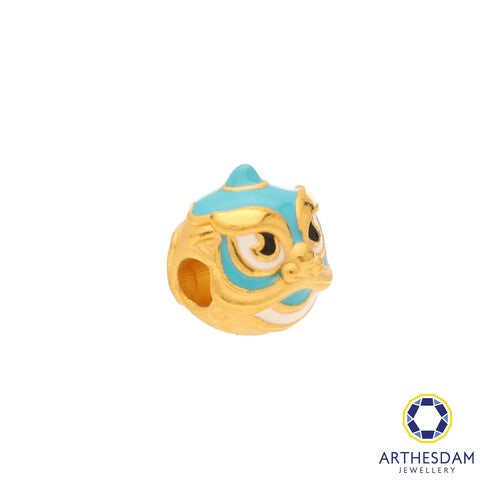 Arthesdam Jewellery 999 Gold Lucky Blue Lion Dance Charm