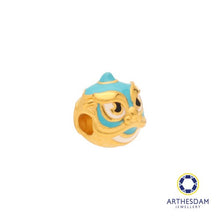 Load image into Gallery viewer, Arthesdam Jewellery 999 Gold Lucky Blue Lion Dance Charm
