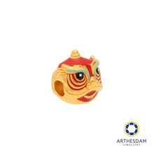 Load image into Gallery viewer, Arthesdam Jewellery 999 Gold Lucky Red Lion Dance Charm
