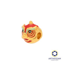 Load image into Gallery viewer, Arthesdam Jewellery 999 Gold Lucky Red Lion Dance Charm
