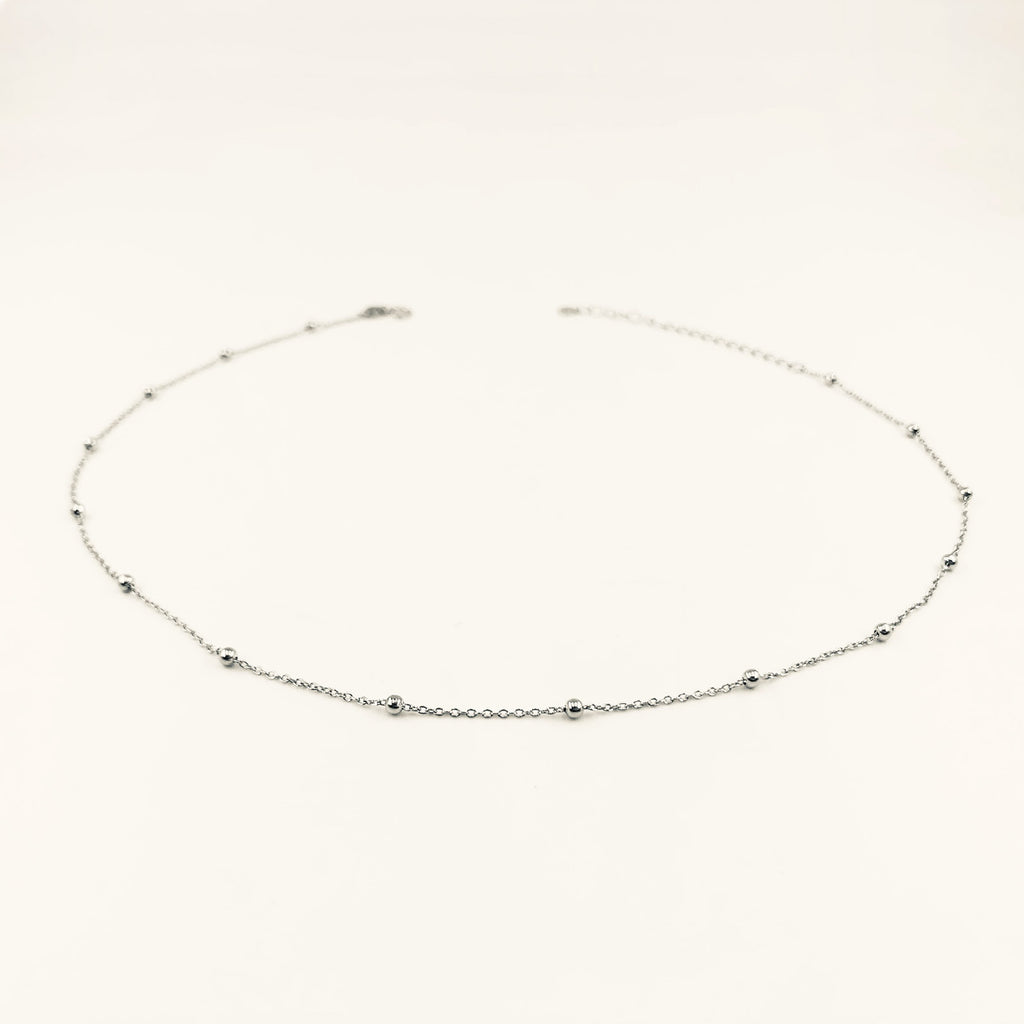 Arthesdam Jewellery 925 Silver Small Ball Chain