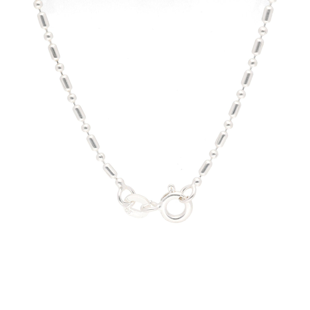 Arthesdam Jewellery 925 Silver Bamboo and Ball Chain