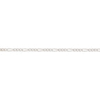 Arthesdam Jewellery 925 Silver Figaro Cowboy Chain