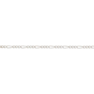 Arthesdam Jewellery 925 Silver Figaro Cowboy Chain