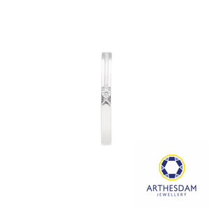 Arthesdam Jewellery 925 Silver X Single Stone Adjustable Ring