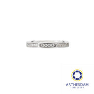 Arthesdam Jewellery 925 Silver 12 Sparkly Stones Adjustable Ring