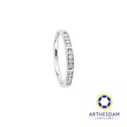 Arthesdam Jewellery 925 Silver 12 Sparkly Stones Adjustable Ring