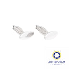 Arthesdam Jewellery 925 Silver Oval Cufflink