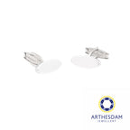 Arthesdam Jewellery 925 Silver Oval Cufflink