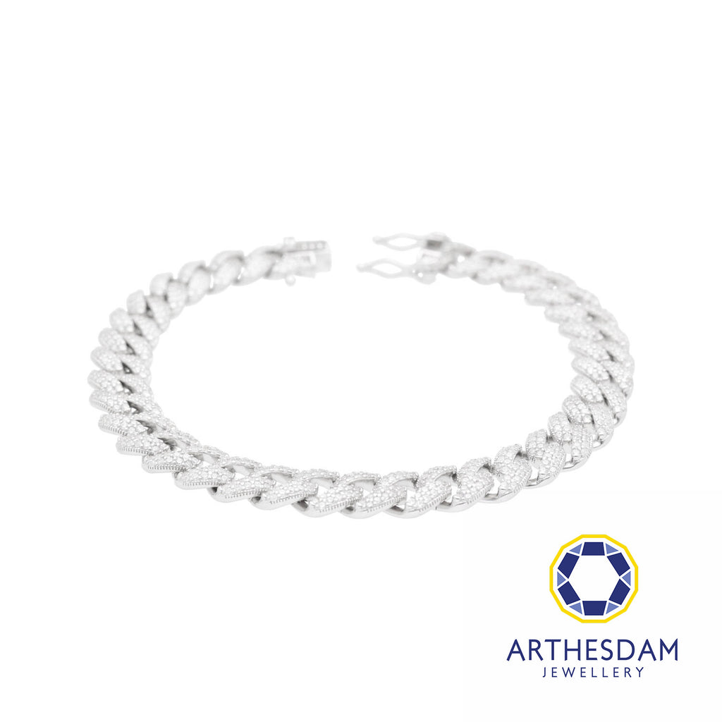 Arthesdam Jewellery 925 Silver Sparkly Cowboy Bracelet