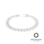 Arthesdam Jewellery 925 Silver Sparkly Cowboy Bracelet