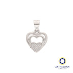 Arthesdam Jewellery 925 Silver Triple Heart Pendant