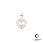 Arthesdam Jewellery 925 Silver Triple Heart Pendant