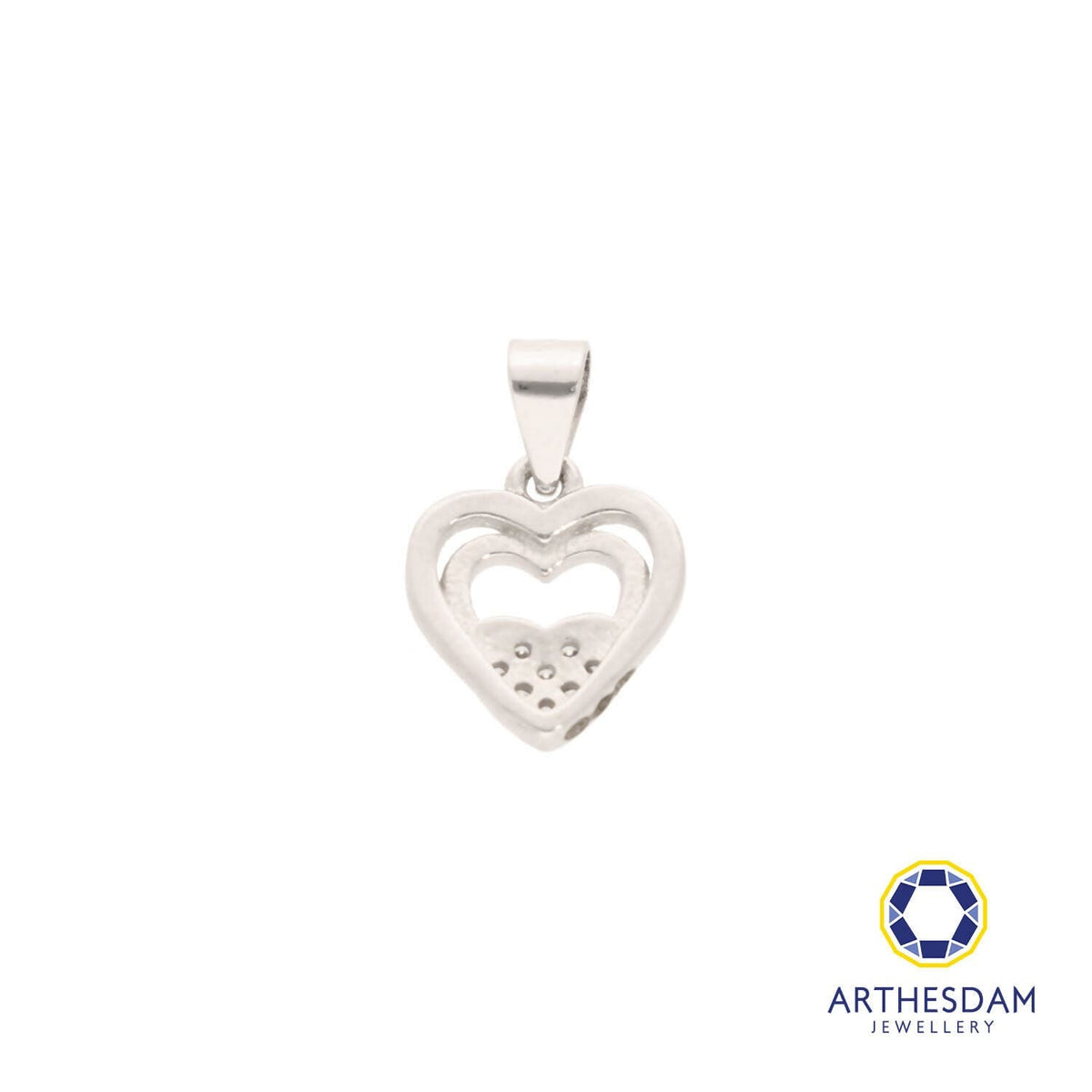 Arthesdam Jewellery 925 Silver Triple Heart Pendant