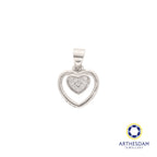 Arthesdam Jewellery 925 Silver Double Heart Pendant