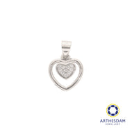 Arthesdam Jewellery 925 Silver Double Heart Pendant