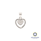 Arthesdam Jewellery 925 Silver Double Heart Pendant