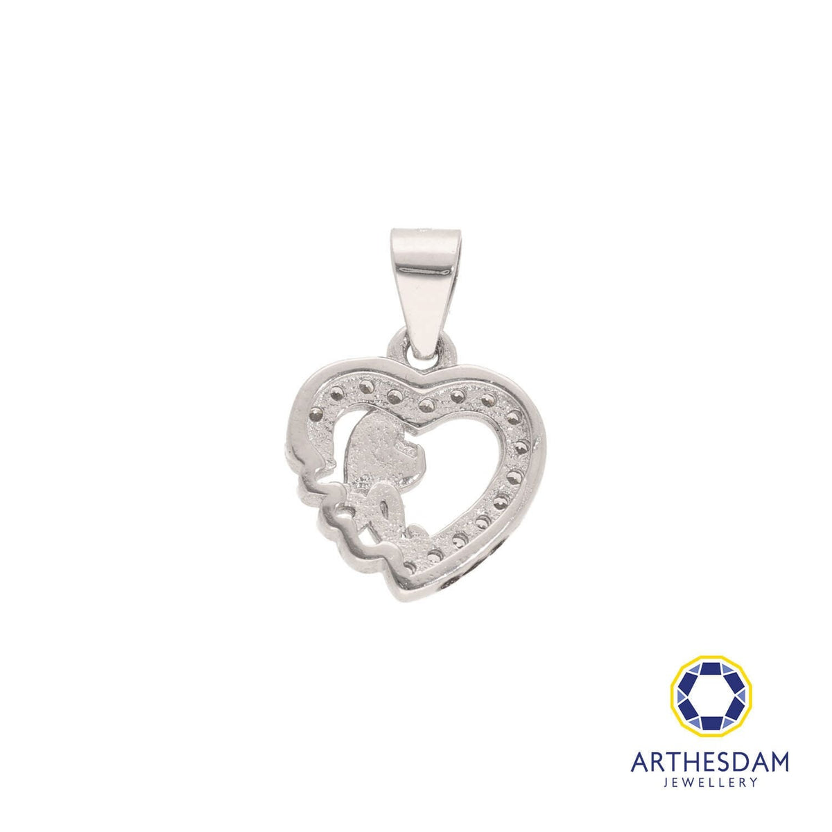 Arthesdam Jewellery 925 SIlver Heart with Love Pendant