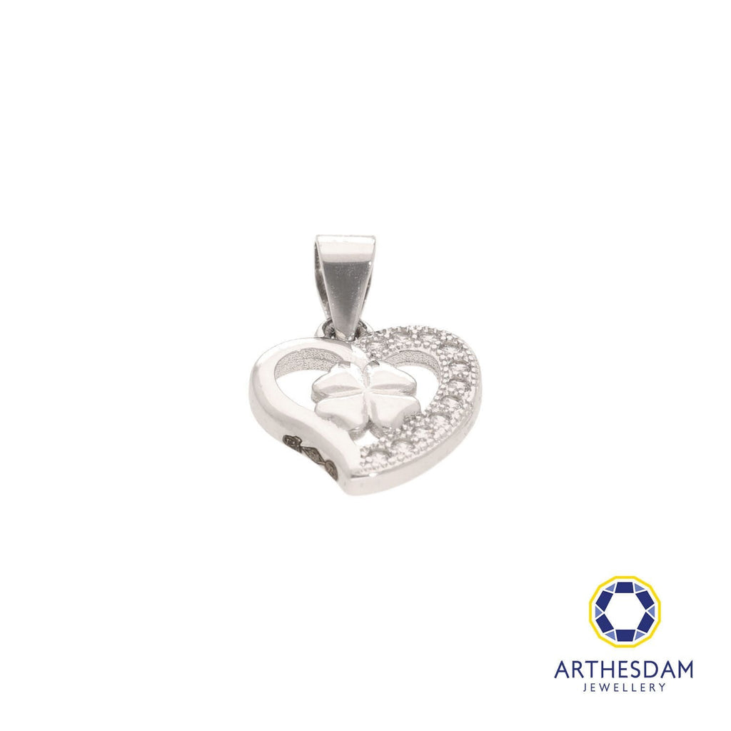 Arthesdam Jewellery 925 Silver Clover Heart Pendant