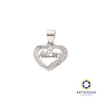 Arthesdam Jewellery 925 Silver Mom Heart Pendant