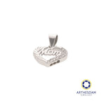 Arthesdam Jewellery 925 Silver Mom Heart Pendant