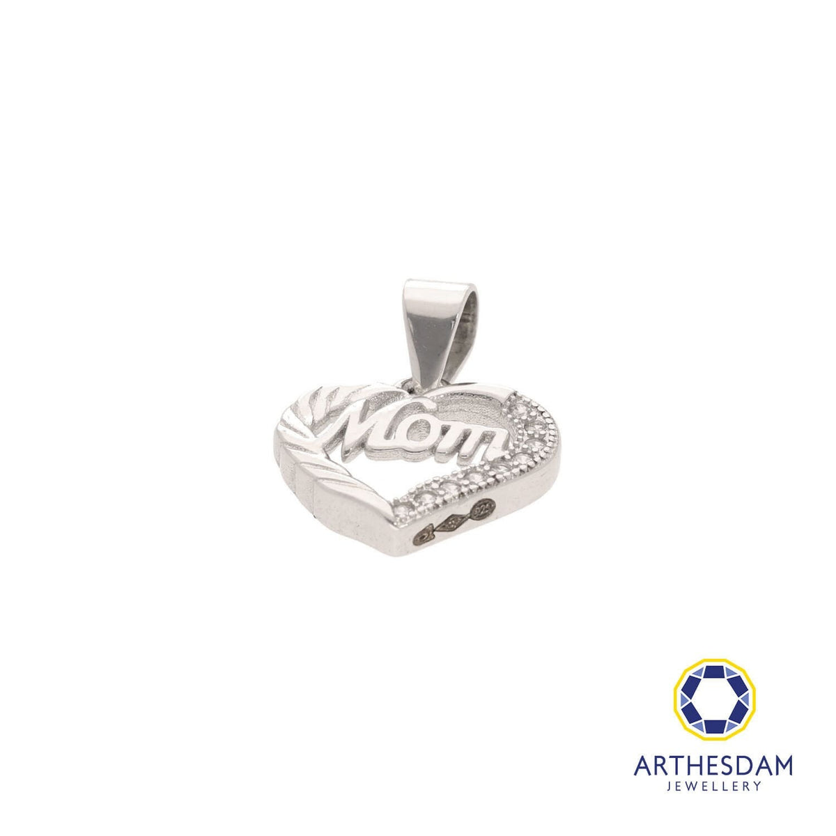 Arthesdam Jewellery 925 Silver Mom Heart Pendant