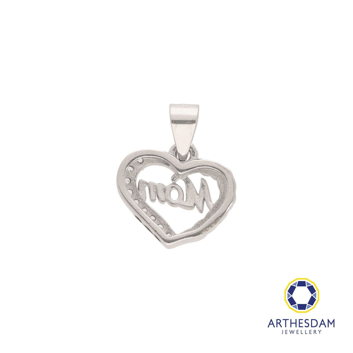 Arthesdam Jewellery 925 Silver Mom Heart Pendant