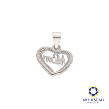 Load image into Gallery viewer, Arthesdam Jewellery 925 Silver Mom Heart Pendant
